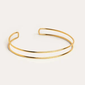 Double Ring Gold Choker