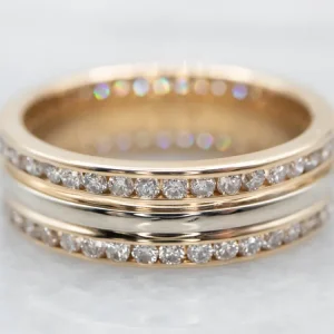 Double Row Diamond Eternity Band