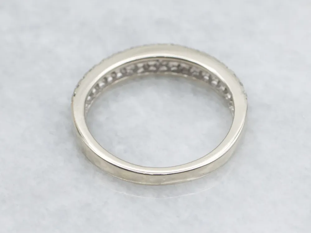 Double Row Diamond Ivoor Gold Band
