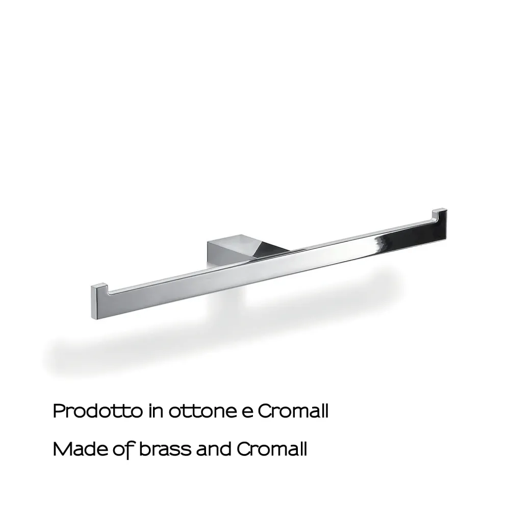 Double toilet paper holder Messing and Cromall Gedy Lanzarote series - Chromed