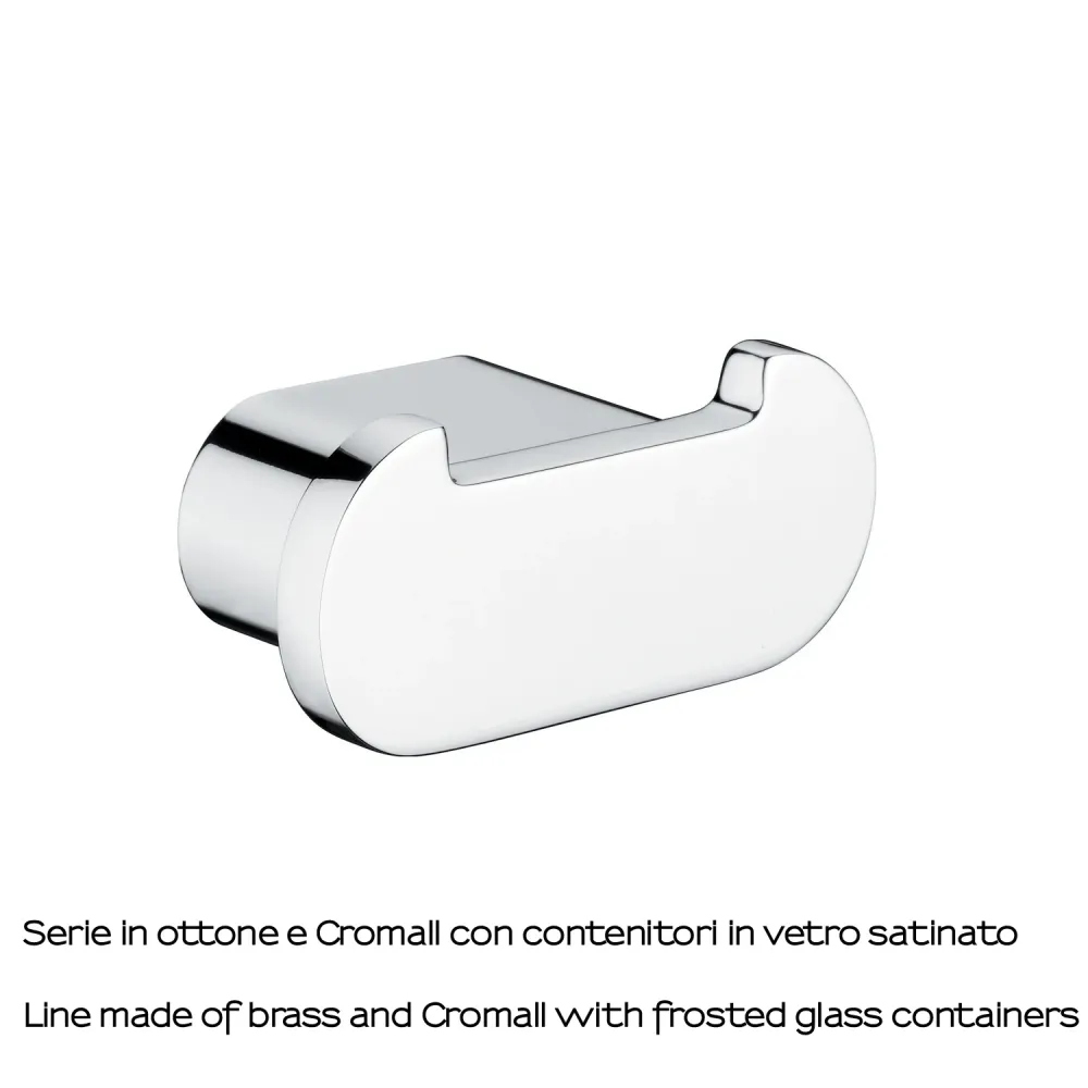 Double wall coat rack Gedy Azzorre series - Chrome