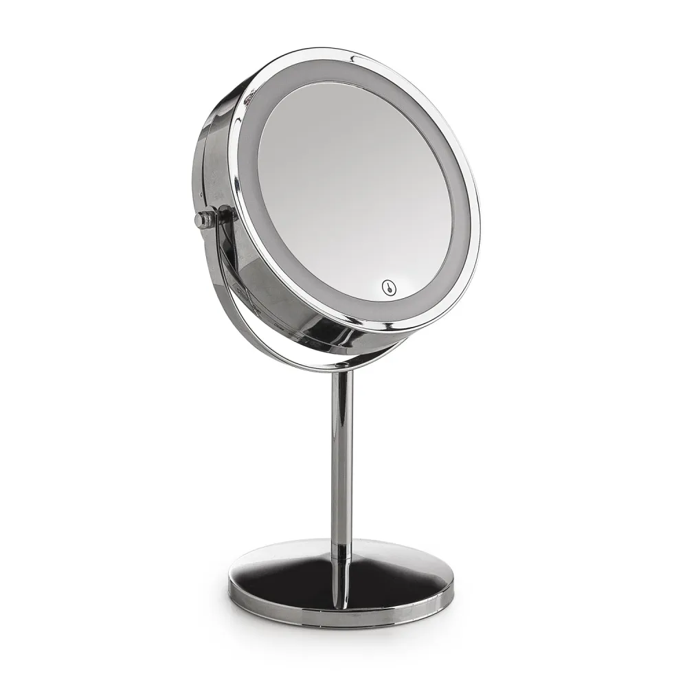 Double-sided magnifying mirror LED light Gemma Gedy - Verchroomd