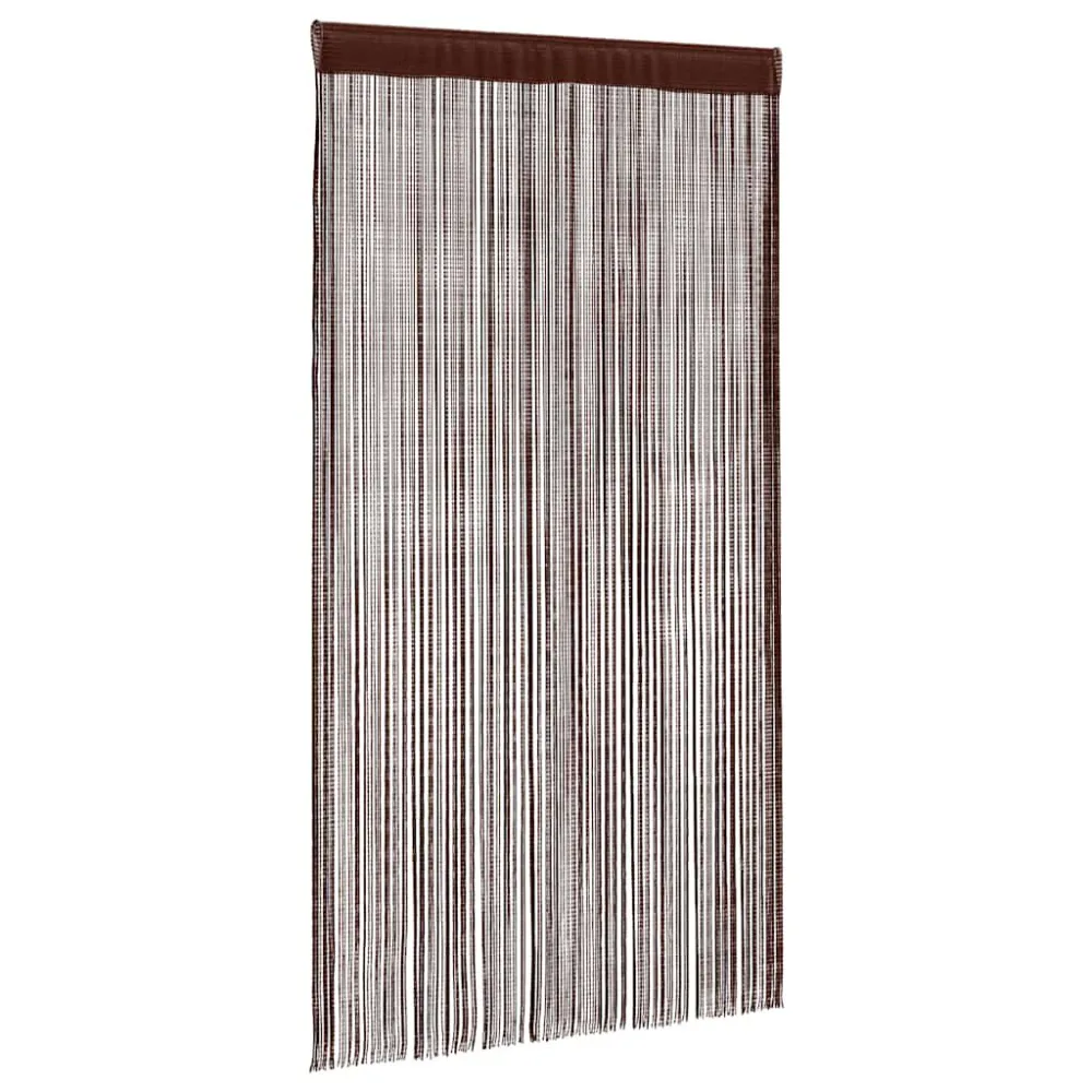 Draadgordijnen 100x250 cm bruin 2 st
