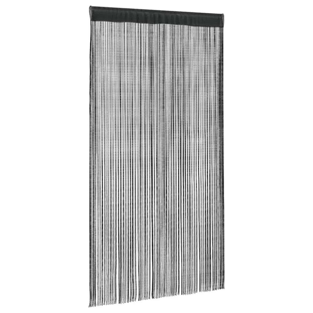Draadgordijnen 2 st 100x250 cm zwart