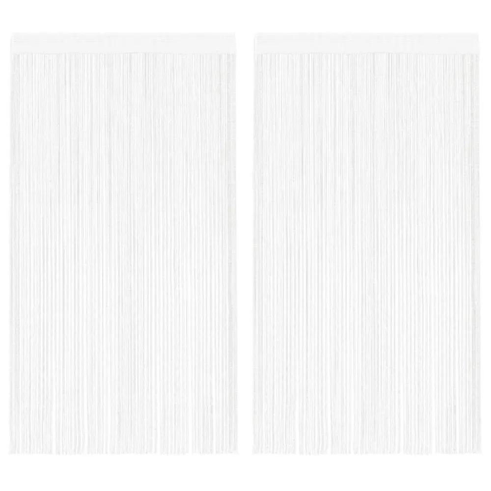 Draadgordijnen 2 st 140x250 cm wit