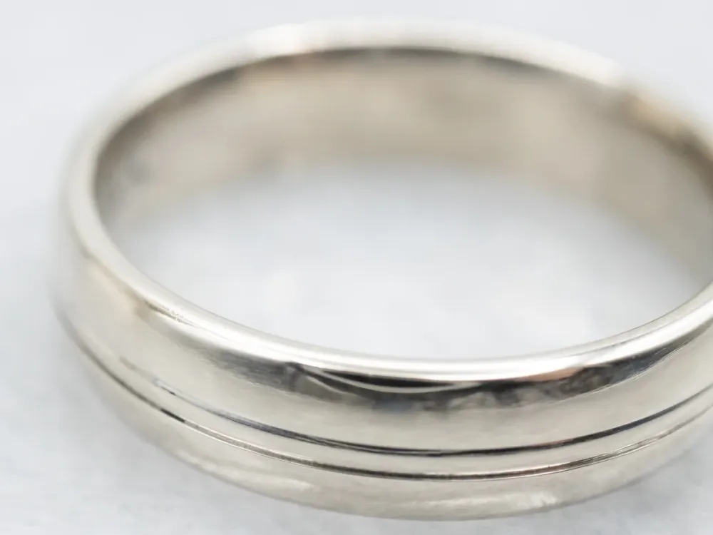 Dubbel Groove Center Wedding Band