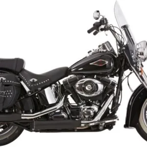 Dubbel Groove Slip-On Muffler Black Satin Harley-Davidson