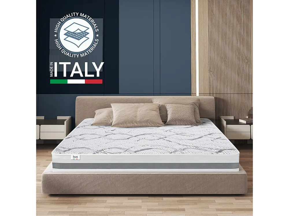Dubbel matras 160 x 210 Memory Foam Orthopedisch| Topkwaliteit Quality | Hoogte 16 cm | Made Italy