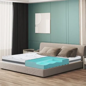 Dubbel matras Maximaal 180x190 Memory Orthopedisch, antibacterieel, mijtwerend, anti-allergisch | Hoogte 16 cm | Made Italy