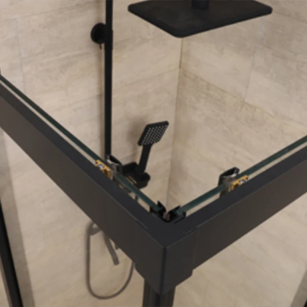 Dubbel Sliding Corner Shower Enclosure Framed Tempered Glass Shower Enclosure 35