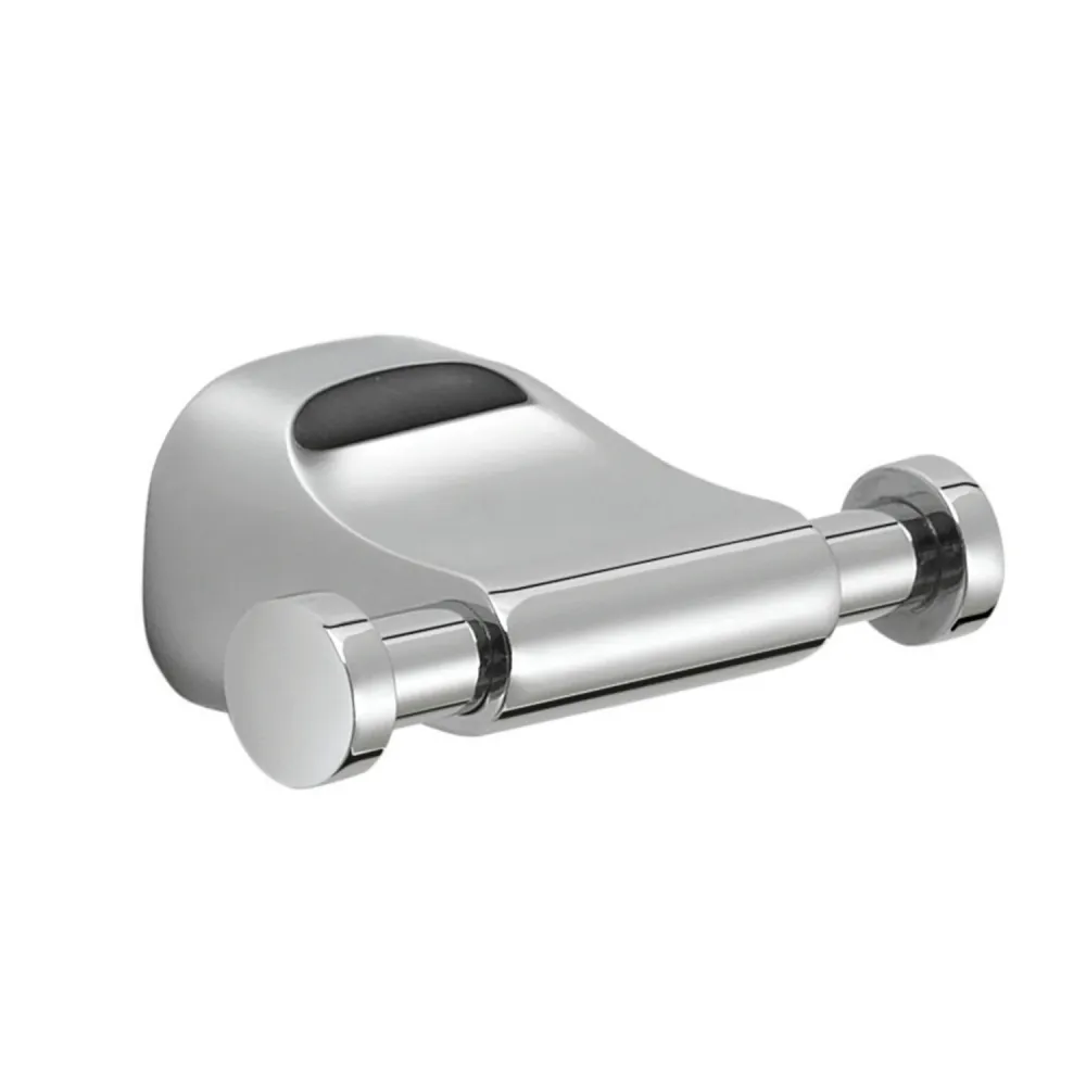 Dubbel wall coat rack Stainless Steel Gedy Stelvio series - Chrome