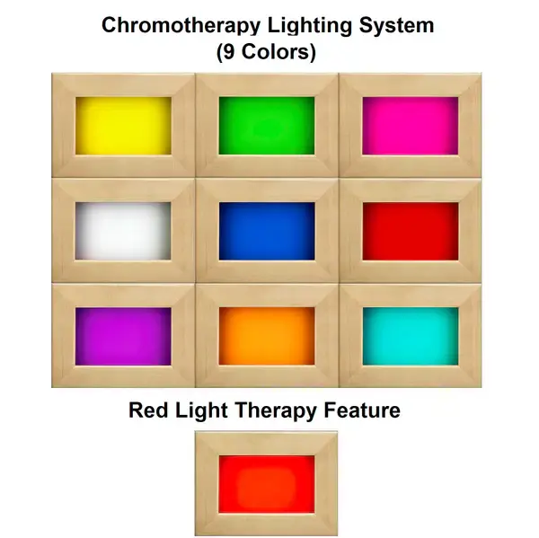 Dynamic Heming 2-person Corner Low EMF FAR Indoor Infrared Sauna + Rood Light Therapy | DYN-6225-02