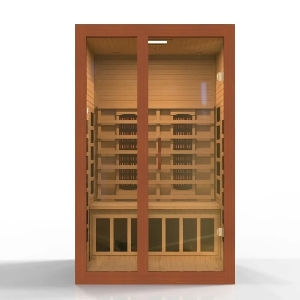 Dynamic Santiago Top 2-person Ultra Low EMF FAR Indoor Infrared Sauna + Red Light Therapy | DYN-6209-02 Elite