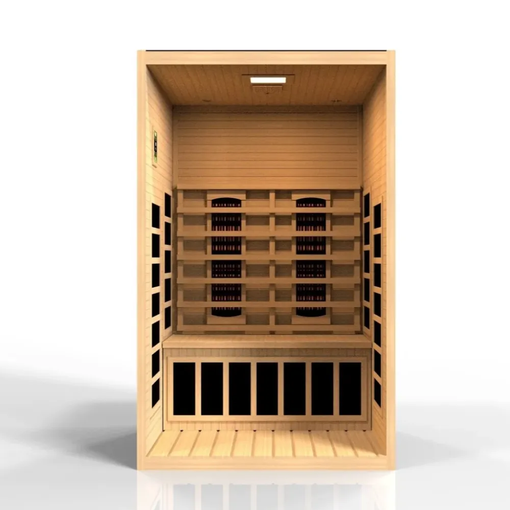 Dynamic Santiago Top 2-person Ultra Low EMF FAR Indoor Infrared Sauna + Red Light Therapy | DYN-6209-02 Elite