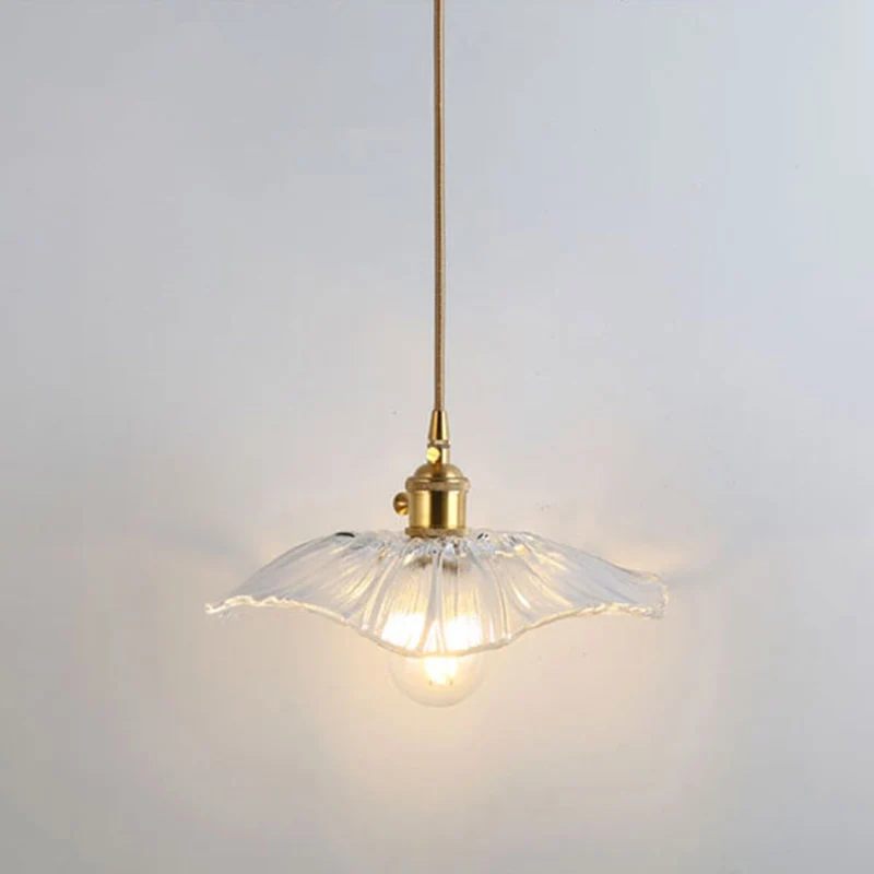 Eenvoud, schaduwrijk hanglicht, 1 lamp, hangend verlichtingsarmatuur van fel getextureerd glas