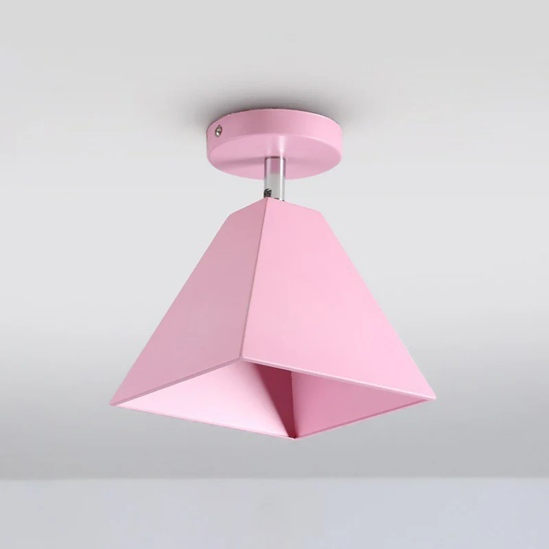 Eenvoud Trapezium halfverzonken metalen gangplafondgemonteerde lamp met één lamp