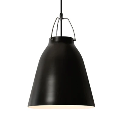 Eenvoudige stijlvolle monochrome hanglamp emmer schaduw 8/16 inch groot 1 lamp aluminium hanglamp voor keuken