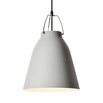 Eenvoudige stijlvolle monochrome hanglamp emmer schaduw 8/16 inch groot 1 lamp aluminium hanglamp voor keuken