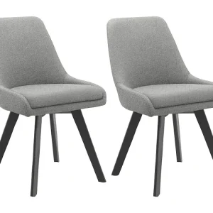 Eetkamerstoel 2 PK Grijs Wol