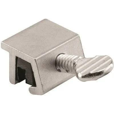 1/4 . Extruded Lichtmetaal Mill No Mar Sliding Window Lock (2-Pack)