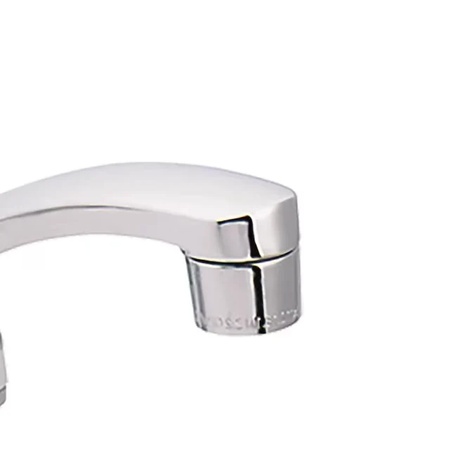 EZ-FLO Chroom Double Handle Low-arc Kitchen Faucet Deck Plate