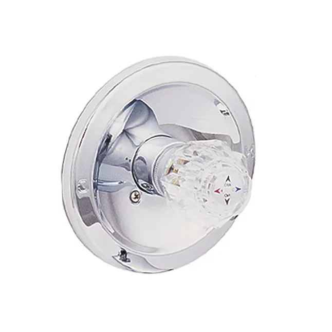 EZ-FLO Traditional Verchroomd 1-handle Single Function Round Bathtub and Shower Faucet Valve Included