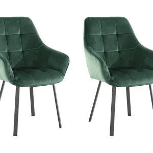 Fauteuil 2 PK Donkergroen Fluweel