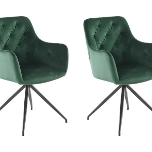 Fauteuil 2 PK Groen Fluweel