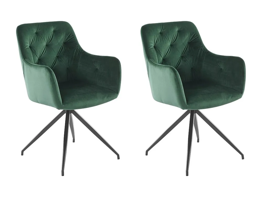 Fauteuil 2 PK Groen Fluweel