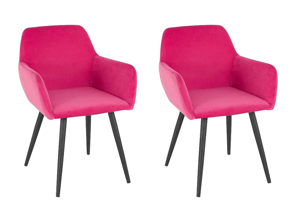 Fauteuil 2 PK Roze Fluweel