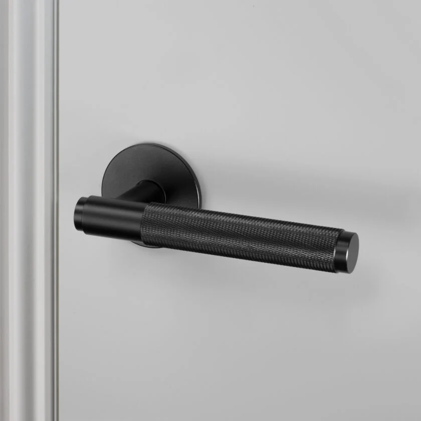 FIXED DOOR HANDLE / SINGLE-SIDED / CROSS / EBBENHOUT