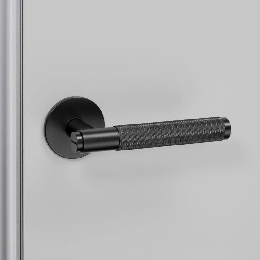 FIXED DOOR HANDLE / SINGLE-SIDED / CROSS / EBBENHOUT