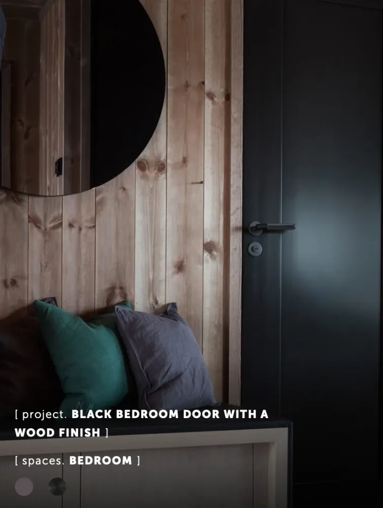 FIXED DOOR HANDLE / SINGLE-SIDED / CROSS / EBBENHOUT