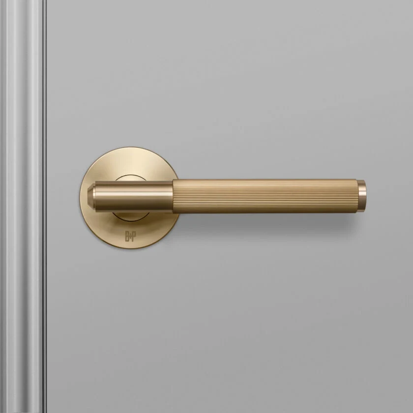FIXED DOOR HANDLE / SINGLE-SIDED / LINEAR / GEEL KOPER