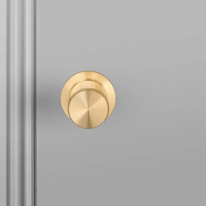 FIXED DOOR KNOB / DOUBLE-SIDED / LINEAR / GEEL KOPER