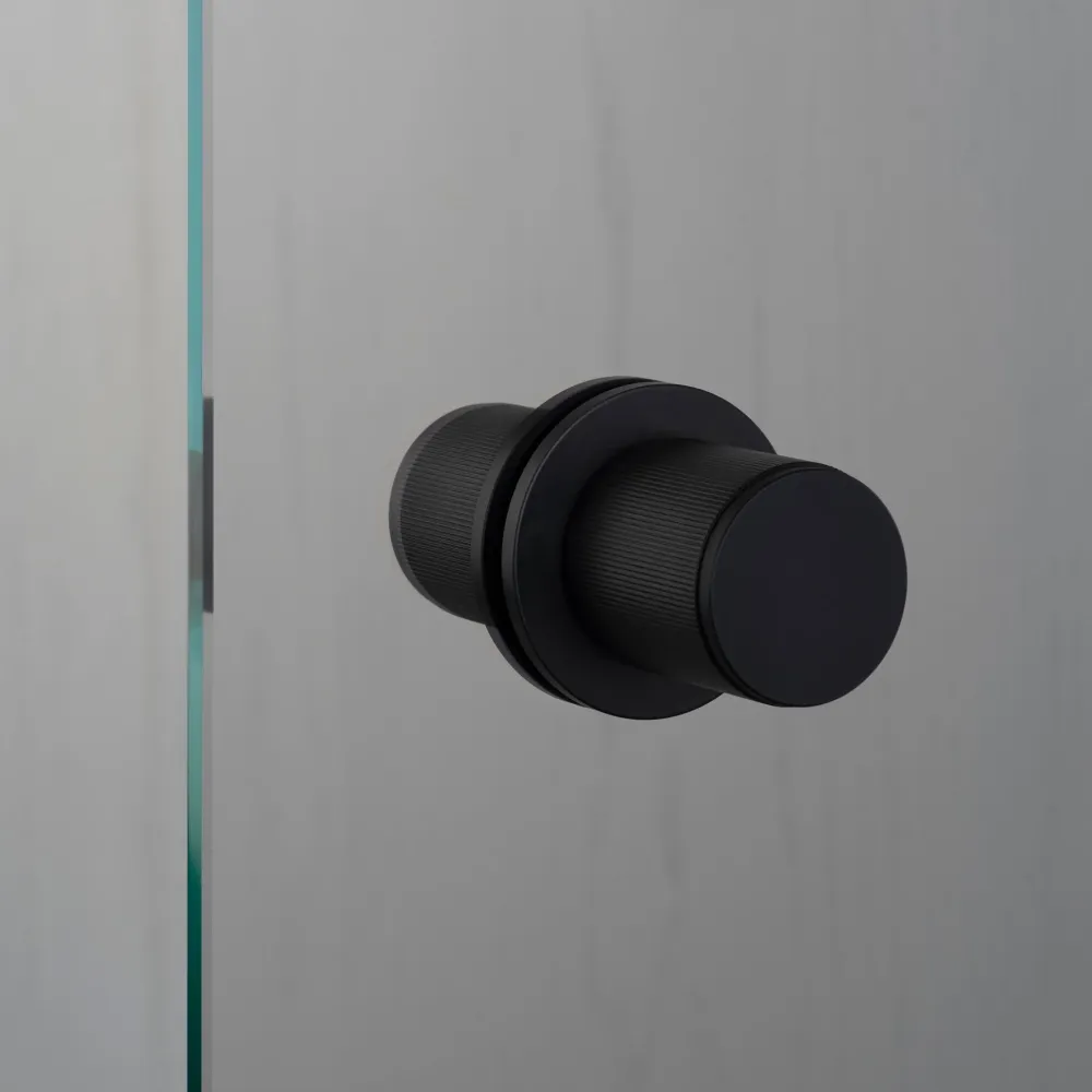 FIXED DOOR KNOB / DOUBLE-SIDED / LINEAR / WELDERS RAVENZWART