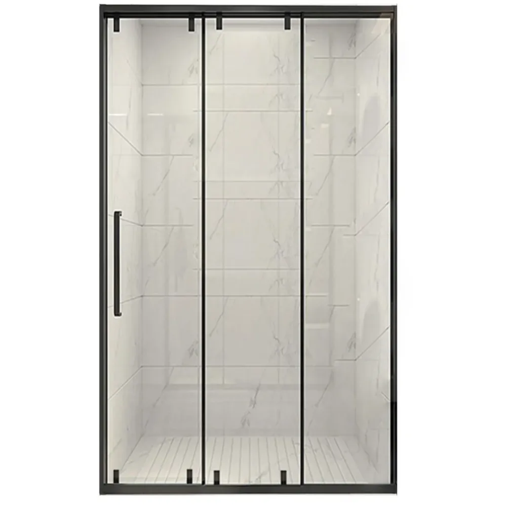 Frame Solo Sliding Shower Door Transparent 8mm Tempered Shower Bath Door 43l