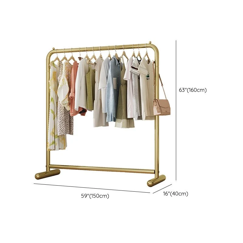 Glam Coat Hanger Metaal Framed 2 Hanging Rails Entry Hall Tree 31l