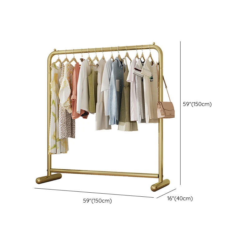 Glam Coat Hanger Metalen Framed 2 Hanging Rails Entry Hall Tree 31l