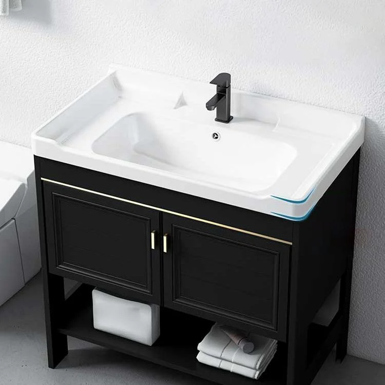 Glam Freestanding Bathroom Sink Vanity Single-Sink Bathroom Vanity 17l