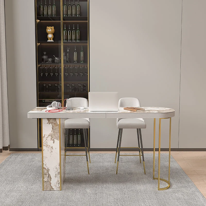 Glam Pub Height Dining Table Dubbel Pedestal Counter Height Table 70