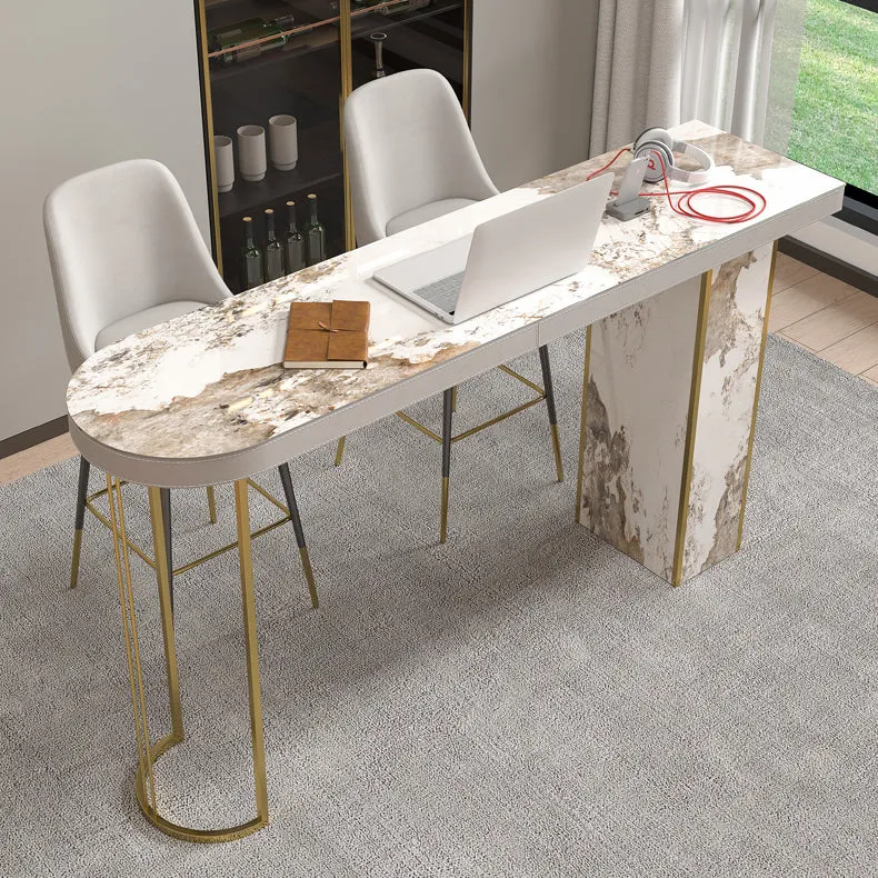 Glam Pub Height Dining Table Dubbel Pedestal Counter Height Table 70
