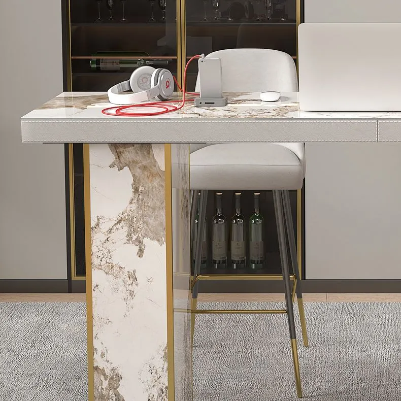 Glam Pub Height Dining Table Tweemaal Pedestal Counter Height Table 70
