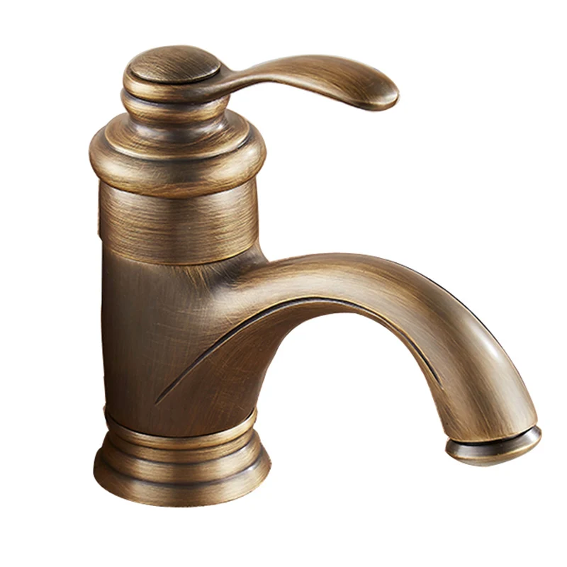 Glam Style Bathroom Sink Faucet Één Handle Low Arc Sink Faucet