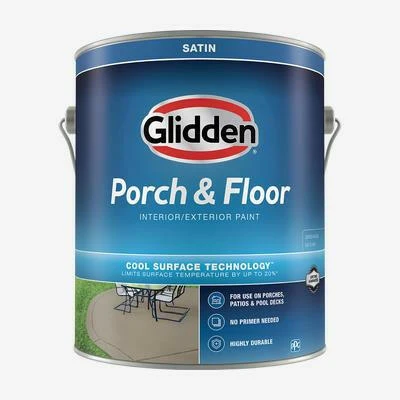 Glidden Floor & Porch Interior/Exterior Satijnstof Paint (1-Gallon, Base 1)