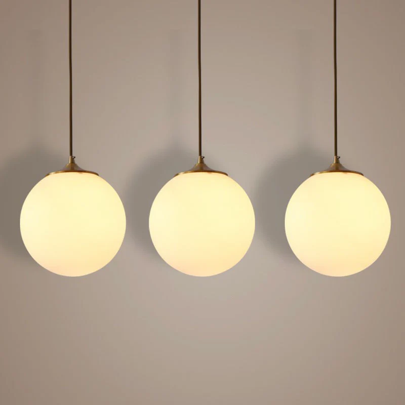 Global Suspension Hanglamp Makkelijk Matwit Glas 1 Lamp Eetkamer Druppellamp