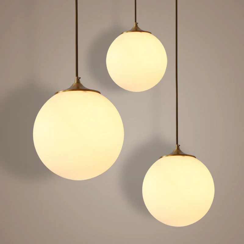 Global Suspension Hanglamp Makkelijk Matwit Glas 1 Lamp Eetkamer Druppellamp