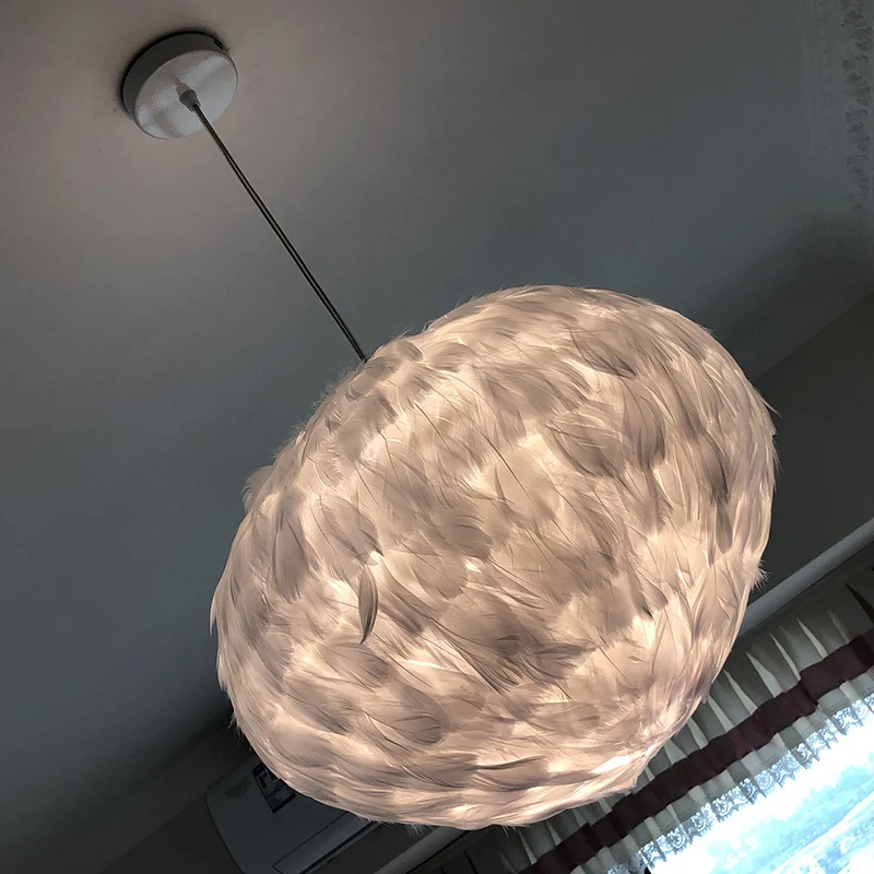 Globe Eetkamer Hanglamp Veer 1 Lamp Eenvoudige Stijl Hangende Hanglamp Grijs/Wit/Roze