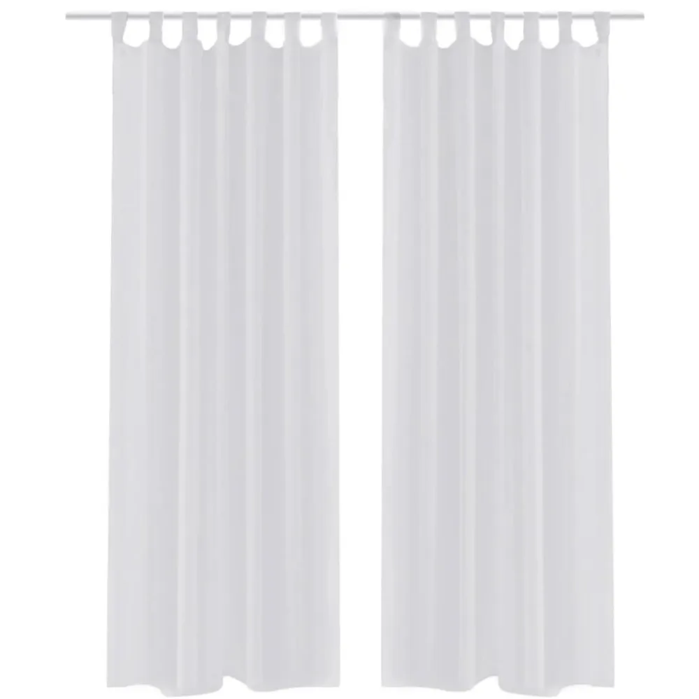 Gordijn Wit 140x175 cm (2 stuks)