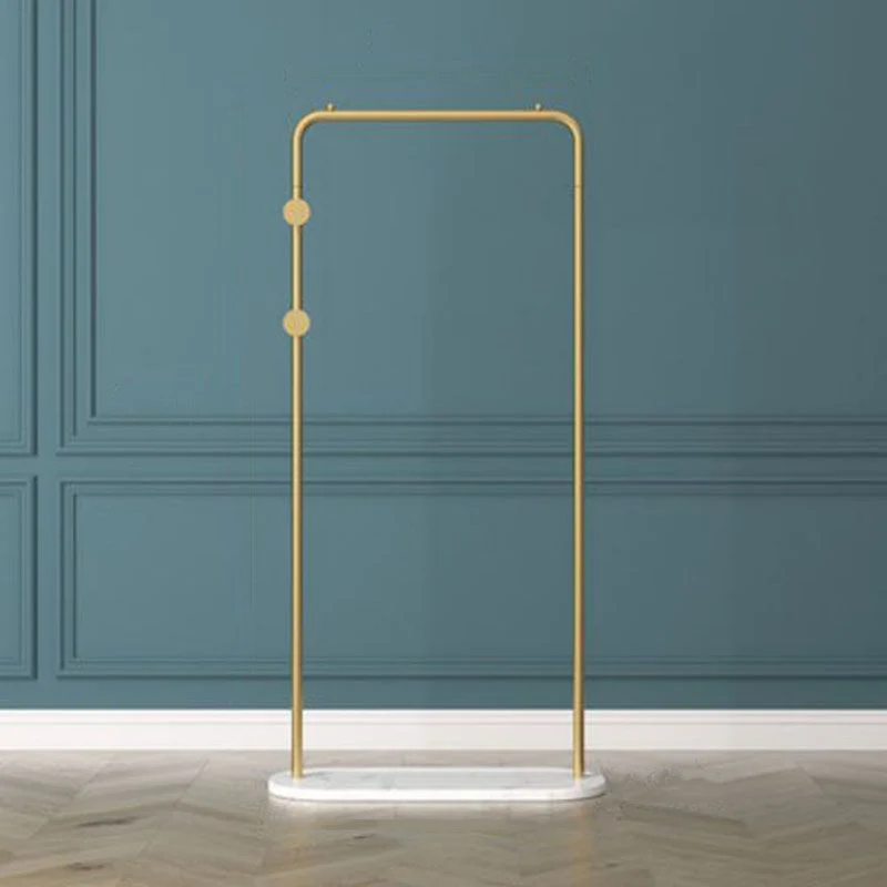 Gorgeous Metal Clothes Hanger Duo Coat Hooks Coat Rack Marble Bottom 20l